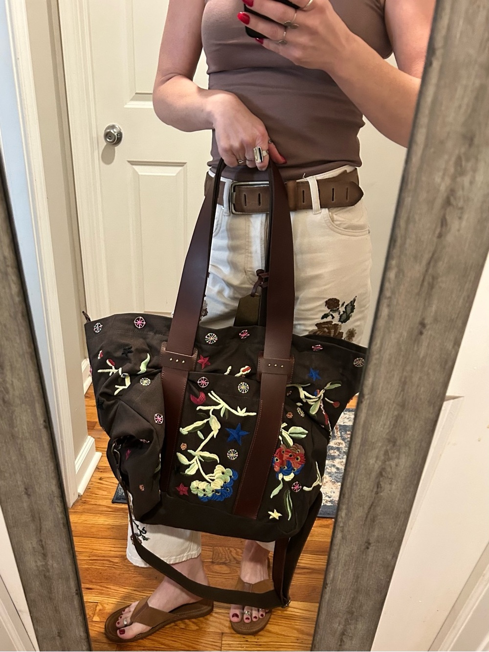 NWT We The Free x The Falls Long Weekend Bag in Olive - Picture 7 of 16